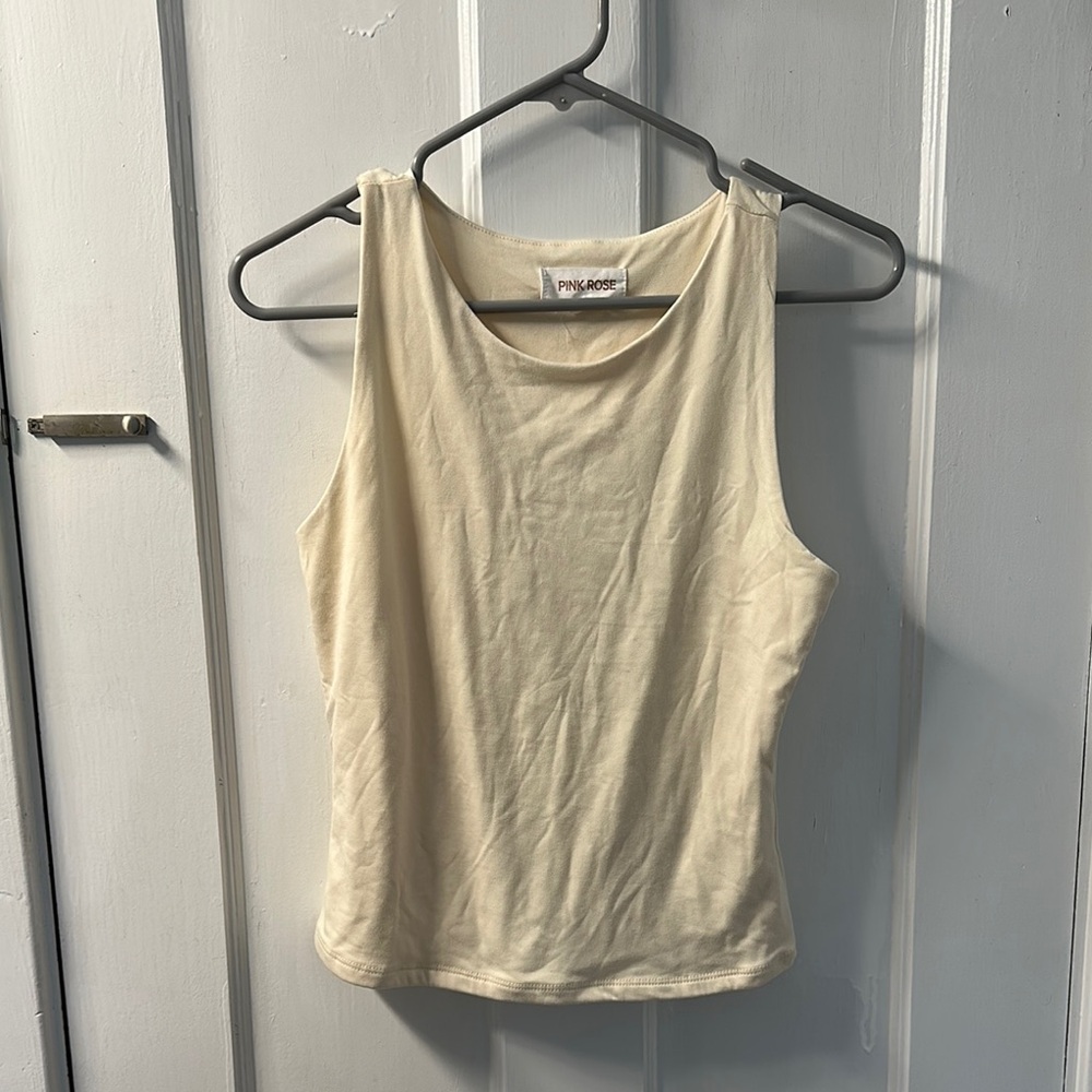 Yellow Slim-Fit Tank Top